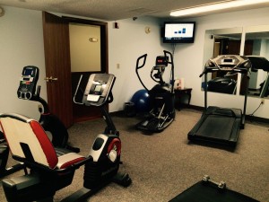 The new updated fitness center at the Gift of Life House