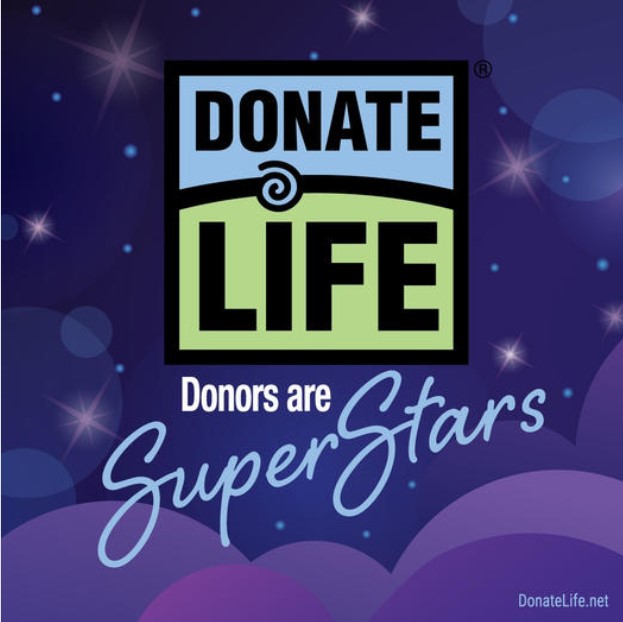 Register to be an organ, eye and tissue donor.